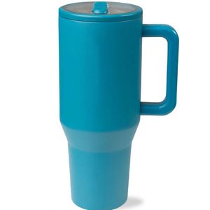 Venta al por mayor del fabricante: Termo de acero inoxidable de doble pared con aislamiento al vacío, a prueba de fugas, con pajita, sin BPA, ecológico, mantiene la temperatura de 6 a 12 horas. - Product Image 1