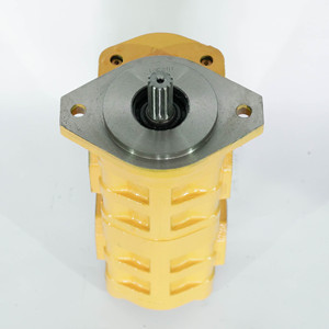 Pompe hydraulique double circuit à haute pression en fonte jaune durable, à faible fuite, pour travaux de terrassement - Product Image 2