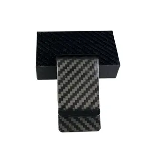 Customizable High Quality 3K Twill Bright Carbon Fiber Business Card Holder
