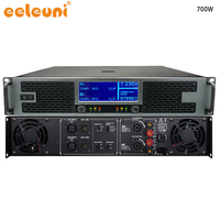 Amplificador de Potencia de Audio Profesional de 2 Canales con Pantalla LED, Clase H AB, Alta Potencia, para Karaoke y Altavoces