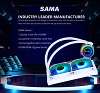 SAMA 240mm radiateur refroidisseur cpu lga1700 refroidisseur d'eau pour pc eau avec contrôleur option refroidissement cpu refroidissement