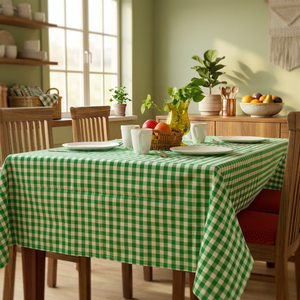Eco-Friendly Woven Cotton Green ORCHID Modern <b>Square</b> <b>Tablecloth</b> Premium Quality Waterproof Dining Events Home Dcor Hospitality - Product Image 1