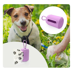 Distributeur de sacs à excréments pour chien avec impression de logo personnalisé, en silicone, écologique, anti-fuite, avec sacs à excréments pour chien - Product Image 3