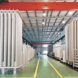 CNCD fábrica al por mayor 250Nm3/H líquido Lar Ln2 Lo2 vaporizador de aire ambiente para estación de llenado - Product Image 5