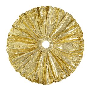 Jupe de sapin de Noël en <span class=keywords><strong>acrylique</strong></span> blanc, tricotée en câble, écologique, 24/36/48 pouces, avec anneau de base circulaire, pour la décoration de Noël à la maison et les fêtes - Product Image 5