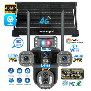 V380pro 40MP 20K HD Outdoor 4G Sim <b>Card</b> Solar Powered Wifi Video Audio PTZ <b>Network</b> <b>Wireless</b> IP CCTV Surveillance Security Camera - Product Image 1