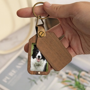 <span class=keywords><strong>Porte</strong></span>-clés en <span class=keywords><strong>bois</strong></span> personnalisé avec <span class=keywords><strong>photo</strong></span> pour gravure - Product Image 2