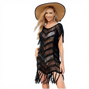 JINRU Factory - Traje de Baño de Una Pieza para Mujer, Talla Grande, con Rayas, Tejido a Crochet, Sexy, con Borlas, Transpirable y de Secado Rápido - Product Image 3