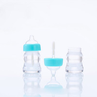 Nouveau mignon mini tube de brillant à lèvres tendance de la mode sucette bouteille de brillant à lèvres peut être logo personnalisé