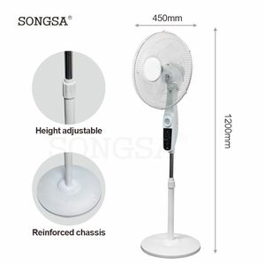 Ventilateur sur pied solaire électrique rechargeable à moteur sans balais <span class=keywords><strong>de</strong></span> 16 pouces, portable, pour la maison, le camping et l'extérieur, à <span class=keywords><strong>prix</strong></span> bas en gros - Product Image 4