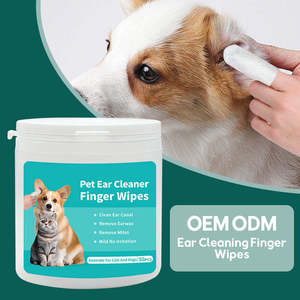 Lingettes dentaires douces pour chiens pour les soins des animaux de compagnie Nettoyage des dents buccales et élimination du tartre Lingettes pour les doigts pour le nettoyage des dents des chiens - Product Image 2
