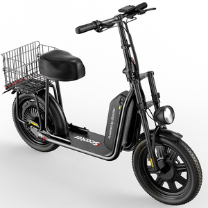 IScooter F7 45 km/h, pneus larges de 16 pouces, moteur 1000 W, scooter électrique 48 V avec batterie 15,6 Ah, autonomie de 72 km, avec siège et suspension avant - Product Image 3