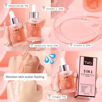 Sérum Collagène TWG RTS 30ml 5 en 1 pour le Visage, Hydratant Peau Nourrissant Éclaircissant à la Nicotinamide, Anti-Taches