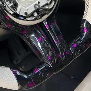 Volante de Fibra de Carbono Forjado en Color Personalizado Morado para BMW X3 F11 2016 <span class=keywords><strong>525D</strong></span> F32 F10 F30 F16 2012 2010 2011 - Product Image 6