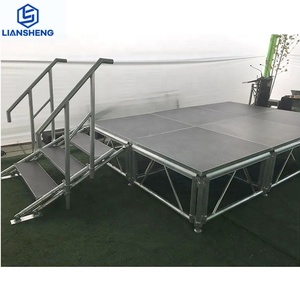 Palco in Vetro Acrilico Trasparente Portatile per Eventi all'Aperto, Esposizioni, DJ, Luci e Audio, per Matrimoni - Product Image 1