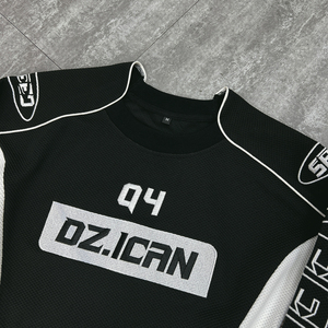 เสื้อยืดแขนยาวทรงหลวมพิมพ์ลายกราฟิกสำหรับสตรีทแวร์เสื้อยืดเย็บปักลายได้ตามต้องการ - Product Image 3