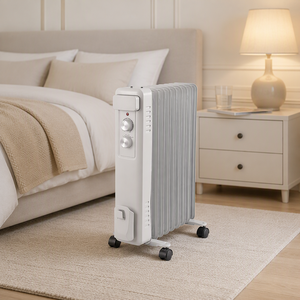 Large Room Electric Heater Oil Radiators 7-13 Fins Turbo <strong>Fan</strong> Portable Freestanding <strong>UK</strong> - Product Image 3
