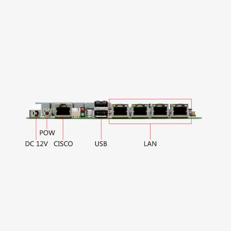 Industrial Control Mini Itx Motherboard 4 Ethernet Ports Motherboard Computer. Motherboard