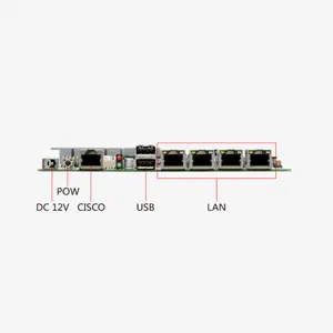 Controle Industrial Mini Itx Motherboard 4 Ethernet Ports Motherboard Computer. Placa-mãe