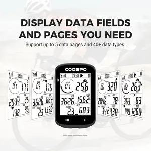 Velocímetro y Odómetro Inalámbrico para Bicicleta con GPS, Resistente al Agua IPX7, 40 Horas de Duración de Batería, Pantalla de 2.6 Pulgadas, Sensor BLE ANT+ para Bicicleta de Carretera, Sincronización con Aplicación - Product Image 6