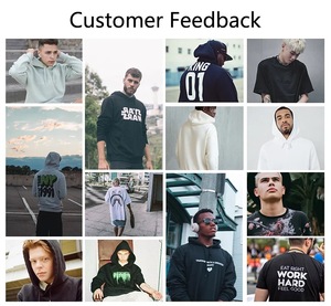Felpa con cappuccio <span class=keywords><strong>nera</strong></span> semplice alla moda Y-X felpa con Logo personalizzato felpa Pullover di alta qualità senza cappuccio - Product Image 5