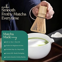 Kit de démarrage de thé matcha écologique de la marque ZY avec fouet en bambou chasen, design moderne pour utilisation en café
