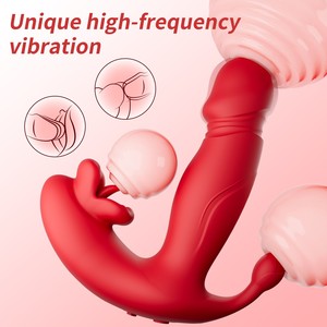 Vibrador de silicona OEM con APP, juguete sexual para mujer, estimulación del clítoris y punto G, vibrador portátil con lengua, recargable - Product Image 2