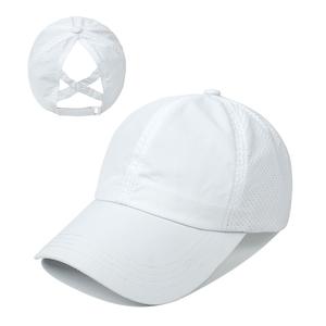 À séchage rapide respirant maille queue de cheval casquette de Baseball réglable Sports de plein air chapeau de <span class=keywords><strong>soleil</strong></span> pour les femmes Logo personnalisé broderie - Product Image 2