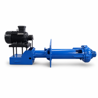 Pompe centrifuge verticale submersible pour boues, usage intensif, traitement minier, liquides abrasifs en fosse