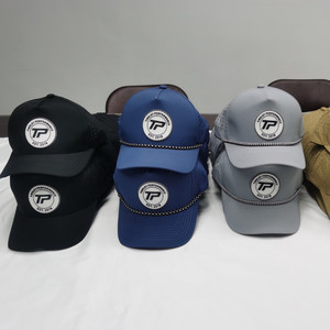 Gorra <span class=keywords><strong>de</strong></span> Béisbol Personalizada al por Mayor <span class=keywords><strong>de</strong></span> 5 Paneles con Logotipo <span class=keywords><strong>de</strong></span> <span class=keywords><strong>Goma</strong></span> PVC, Impermeable, con Orificios Cortados con Láser, Gorra Deportiva <span class=keywords><strong>de</strong></span> Alto Rendimiento para Papá - Product Image 6
