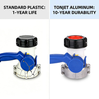 Vanne papillon pivotante en alliage d'aluminium de 75 mm DN50, robuste et étanche, pour conteneur chimique industriel