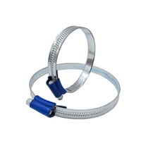 Collier de serrage robuste de type britannique à tête bleue pour tuyaux de gaz