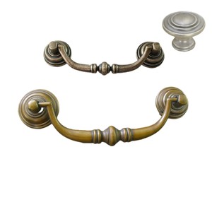 European Style Zinc Alloy <b>Cabinet</b> <b>Drawer</b> Handle Bar Shape Durable For <b>Cabinet</b> Doors - Product Image 4