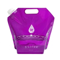 Sachet Doypack personnalisé 2L 3L 5L avec bec verseur et buse d'aspiration pour lessive, impression par gravure