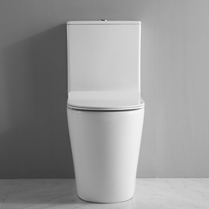 ชุดโถสุขภัณฑ์แบบสองชิ้น ดีไซน์ยุโรปสมัยใหม่ ระบบ Dual-Flush พร้อมมาตรฐาน Watermark ของออสเตรเลีย แบบไร้ขอบ ระบบ Washdown ใช้ได้ทั้งแบบ P-Trap และ S-Trap เหมาะสำหรับโรงแรม - Product Image 2