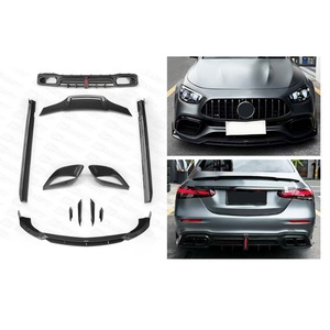 Modificación y Mejora de Automóviles 2021-2023, Alerón Delantero y Trasero de Fibra de Carbono E63 para Benz - Product Image 1