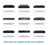 Hochwertige Leistungsstarke 60W 120W 180W 240W PA-Soundanlage/Verstärker/Lautsprecher mit Mixer-Verstärker, MP3, BT und FM-Tuner