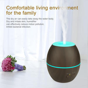 Difusor de Aroma con Acabado Madera, Mini Humidificador de 0.5L, Tipo Niebla, para Hogar/Escritorio, con Función de Temporizador, Acabado Madera Clara - Product Image 5