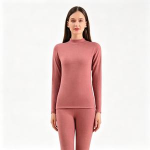 Nouvelle <span class=keywords><strong>sous</strong></span>-vêtement chauffant pour <span class=keywords><strong>femme</strong></span>, respirant, sans couture, antibactérien, avec doublure en polaire épaisse à double couche pour la chaleur en saison froide - Product Image 6
