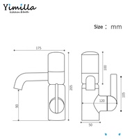 Nouvelle arrivée : Robinet de lavabo en laiton avec filtre, double débit d'eau, monocommande, design moderne