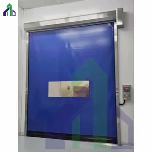 Pintu Gulung PVC Kecepatan Tinggi Pintu Risleting Reparasi Sendiri Pintu Otomatis Aksi Cepat