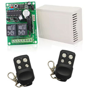 Récepteur 2 canaux 433 MHz avec 2 télécommandes pour les systèmes d'automatisation de la maison intelligente - Product Image 1