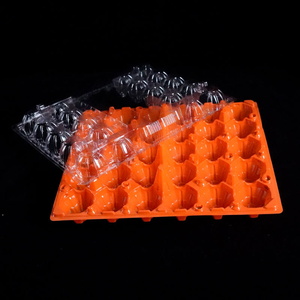 Shengyiyuan 4 9 10 15 20 30 trous plateaux à oeufs en plastique <span class=keywords><strong>PET</strong></span> plateau de conteneur d'emballage d'oeufs de poulet avec couvercle - Product Image 4