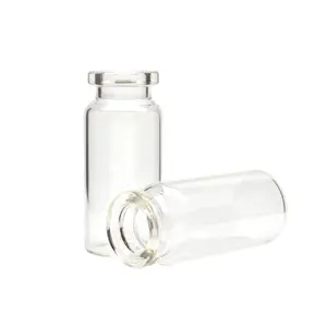 Aşı kullanımı için enjeksiyon boru biçimli cam şişe depolamak için kullanılan 10ml temiz cam şişe
