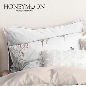 HONEYMOON Bestseller Heimtextilien Weiche Baumwollfüllung 3D Modisch Bedruckte Bettwäsche 3-teiliges Bettset Bettdecken-<span class=keywords><strong>Sets</strong></span> für Alle Jahreszeiten - Product Image 2
