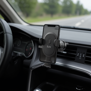Soporte para Teléfono Móvil S&N con Rotación de 360 Grados, Material ABS para Ventilación de Aire, Uso en el Tablero del Automóvil, Ajuste Universal - Product Image 3