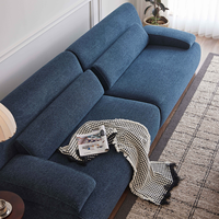 Canapé moderne compressé, canapé confortable avec 2 oreillers assortis pour salon ou chambre à coucher, compressé dans deux boîtes