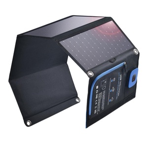 Hot <b>Sale</b> 28W Monocrystalline Foldable <b>Solar</b> <b>Panel</b> TUV Certified High Efficiency 23%+ USB Port Lightweight Outdoor Use Hiking - Product Image 1