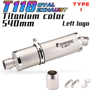 Pot d'échappement universel pour moto en acier inoxydable modifié, silencieux DB Killer pour <span class=keywords><strong>CB</strong></span> <span class=keywords><strong>650R</strong></span> NINJA400 R6 R3 GTS300 540mm T118 - Product Image 4