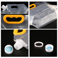 Sac de rangement d'eau réutilisable, capacité 2l 5l 10l, en plastique, pour Camping, extérieur, en Stock et personnalisé